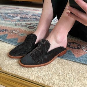 Free People Women’s Butterfly Effect Mule Black